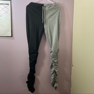 Black & Grey “Stacked” Legging Pants
